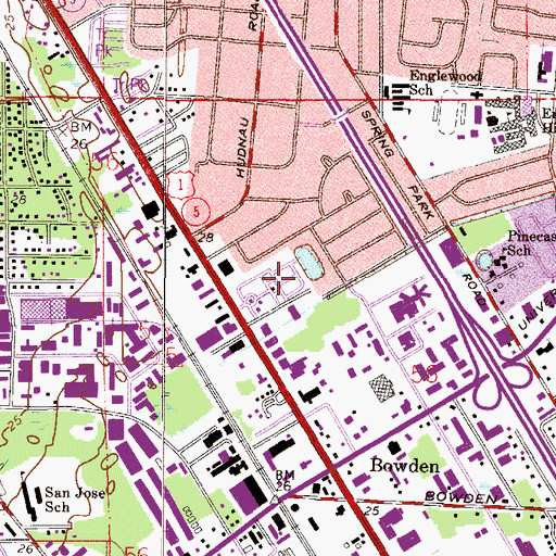 Topographic Map of Fleetwood Mobile Home Park, FL