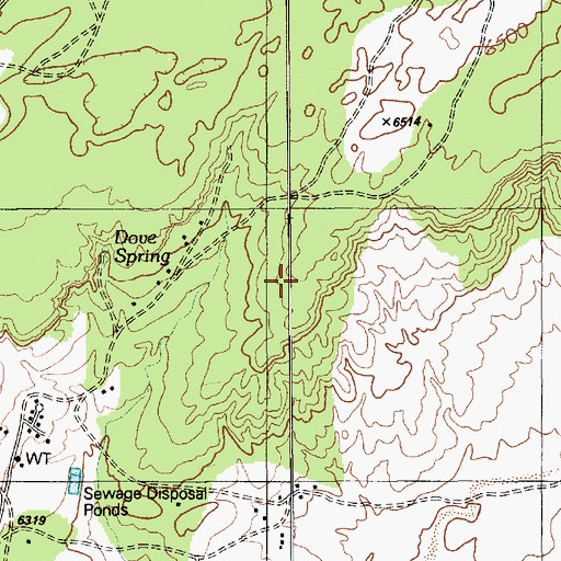 Topographic Map of Kokopnyama, AZ