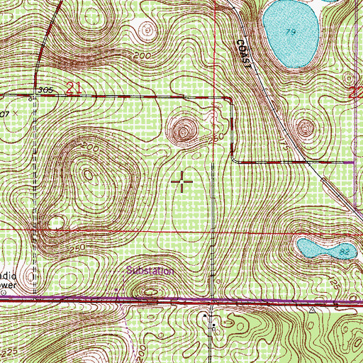 Topographic Map of Cooper Memorial County Library, FL