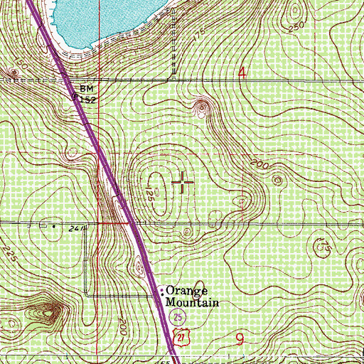 Topographic Map of Cape Coral Executive Golf Course, FL