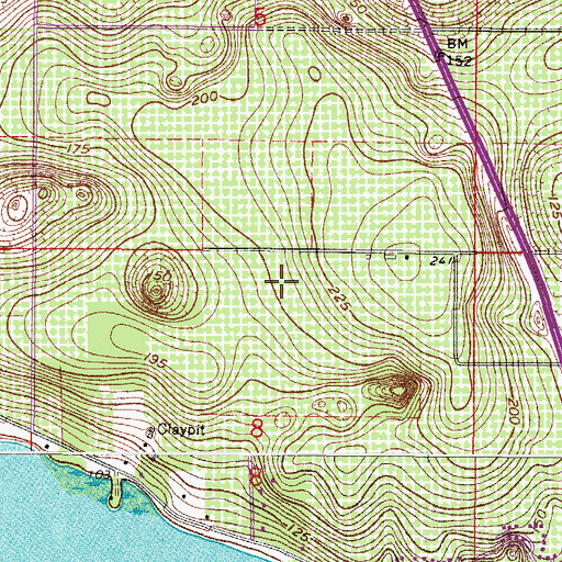 Topographic Map of Cape Coral Golf and Tennis Resort, FL
