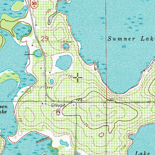 Topographic Map of Card Sound Golf Club, FL