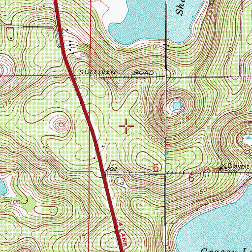 Topographic Map of Highlands Mobile Home Park, FL