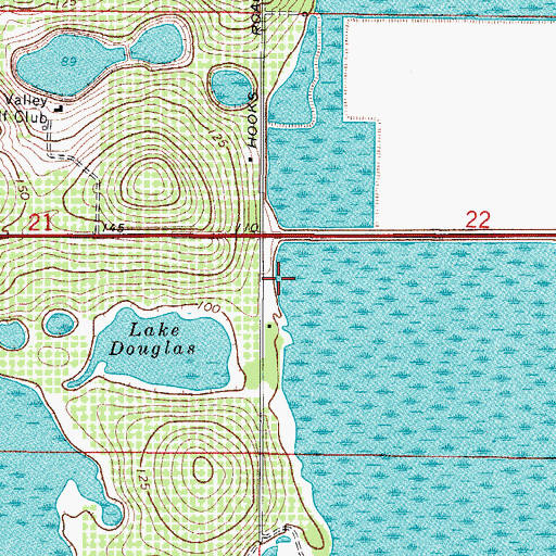 Topographic Map of Oak Lane Mobile Home Park, FL