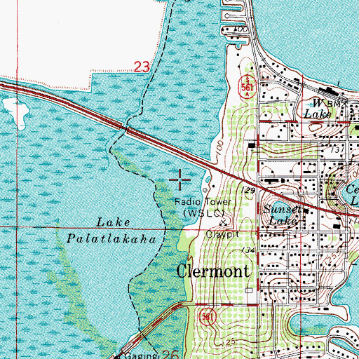 Topographic Map of Emerald Lakes Mobile Village, FL