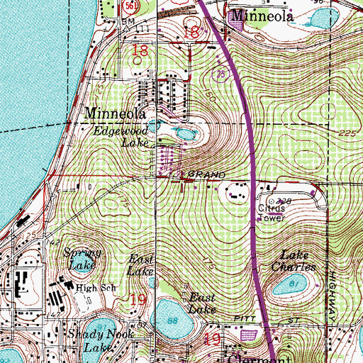 Topographic Map of Church of Christ, FL
