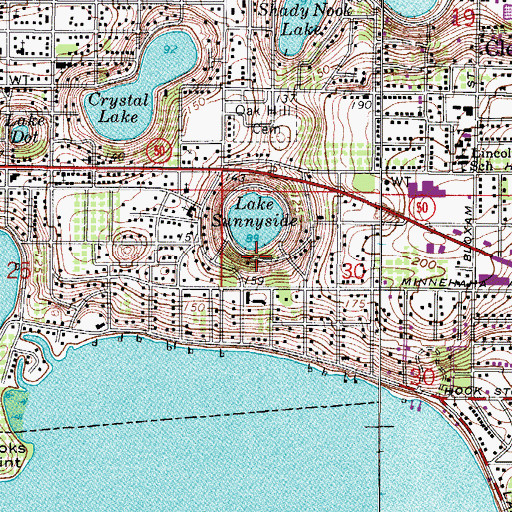 Topographic Map of Clermont Seventh Day Adventist Church, FL