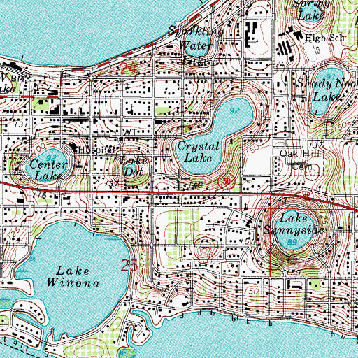 Topographic Map of New Jacobs Chapel Missionary Baptist Church, FL