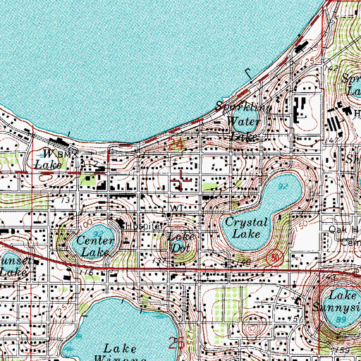 Topographic Map of Saint Matthias Episcopal Church, FL