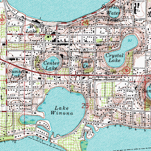 Topographic Map of Triumphant Gospel Church, FL