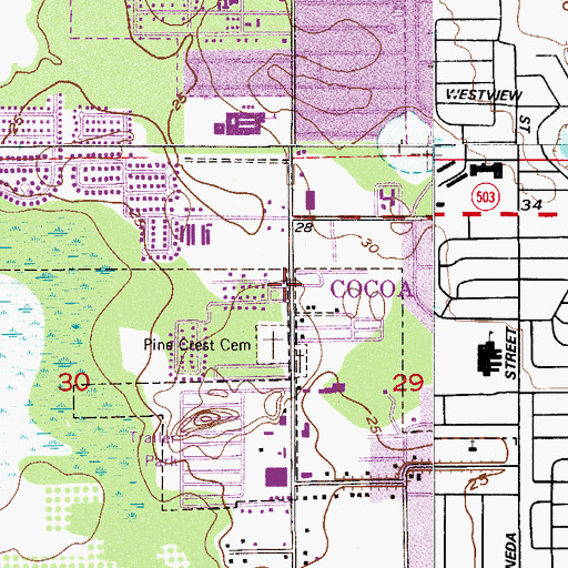 Topographic Map of Bethel Korean Community Church, FL