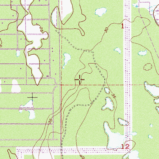 Topographic Map of Discovery Christian Church, FL