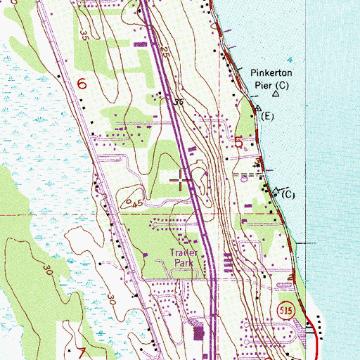 Topographic Map of First Assembly of God Church, FL