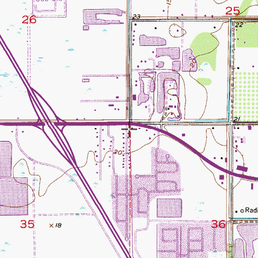 Topographic Map of New Hope Deliverance Temple, FL