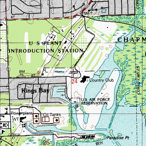 Topographic Map of Champions Club at Julington Creek, FL