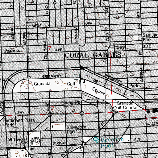 Topographic Map of Champions Club at Summerfield, FL