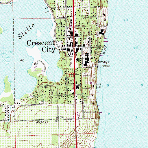 Topographic Map of Howe Memorial United Methodist Church, FL