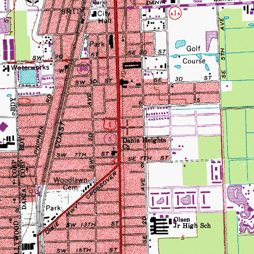 Topographic Map of Graves Museum of Archaeology and Natural History, FL