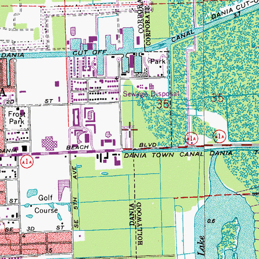 Topographic Map of Weiners Mobile Home Park, FL