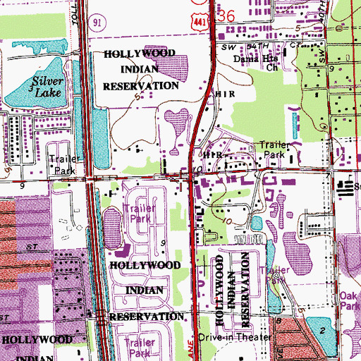 Topographic Map of Anhinga Indian Museum, FL