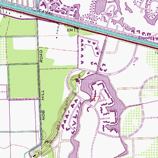 Topographic Map of Colony West Country Club, FL
