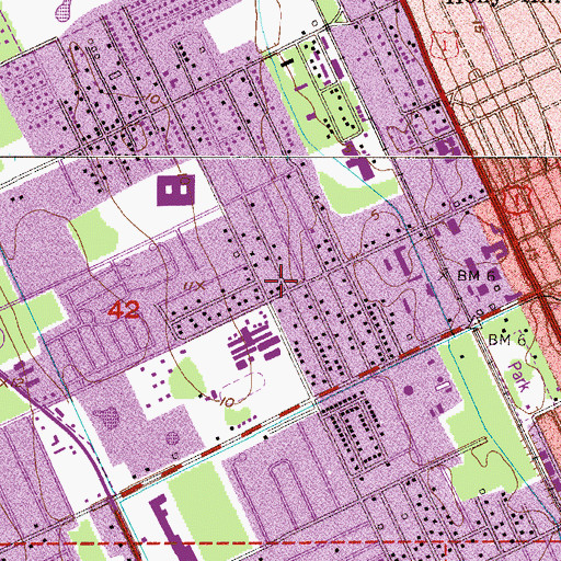 Topographic Map of First United Pentecostal Church, FL