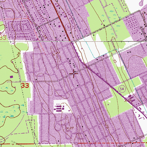 Topographic Map of Flomich Avenue Baptist Church, FL