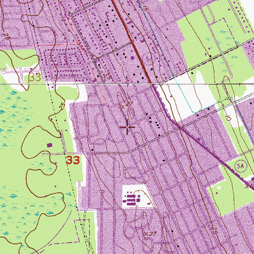 Topographic Map of New Life Church Ministries, FL