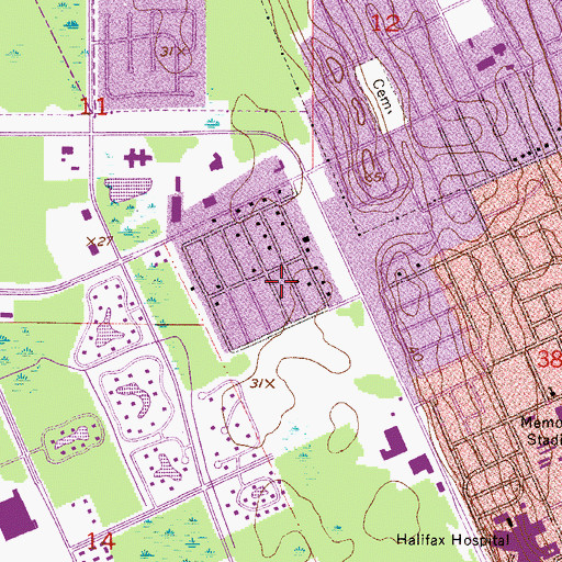 Topographic Map of Saint James Missionary Baptist Church, FL