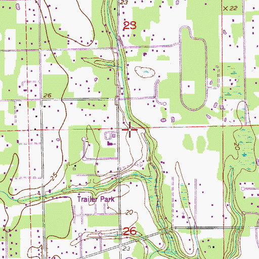 Topographic Map of Sovereign Grace Church, FL