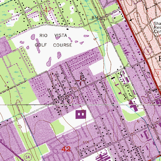 Topographic Map of United Brethern Church, FL