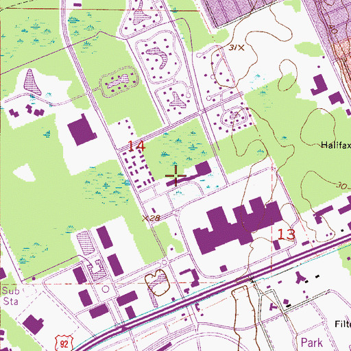 Topographic Map of Word of Faith Family Church, FL