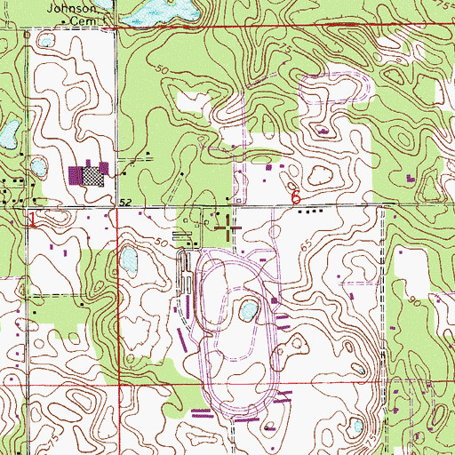 Topographic Map of Spring Garden Ranch Mobile Home Park, FL