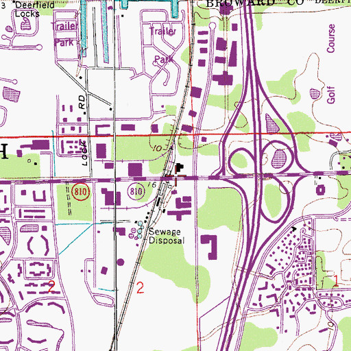 Topographic Map of South Florida Railway Museum, FL