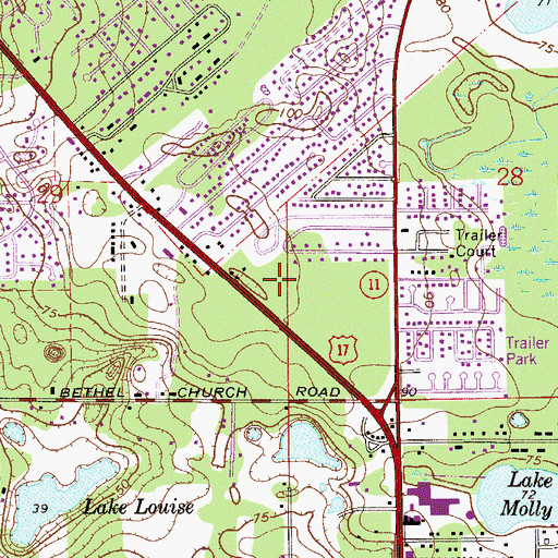 Topographic Map of Sago Palm Mobile Home Park, FL