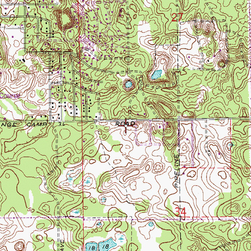 Topographic Map of Immanuel Presbyterian Church, FL