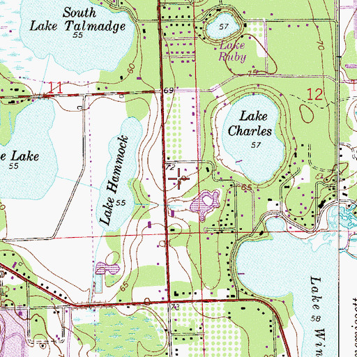 Topographic Map of Kepler Road Baptist Church, FL