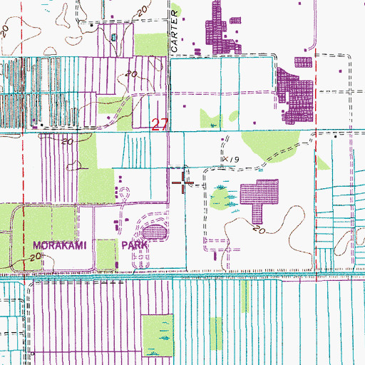 Topographic Map of South County Civic Center, FL