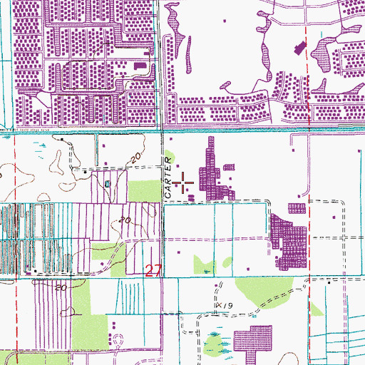 Topographic Map of Jewish Community Center of the Greater Palm Beaches, FL