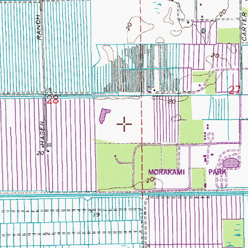 Topographic Map of Donald B Gordon Memorial Library, FL