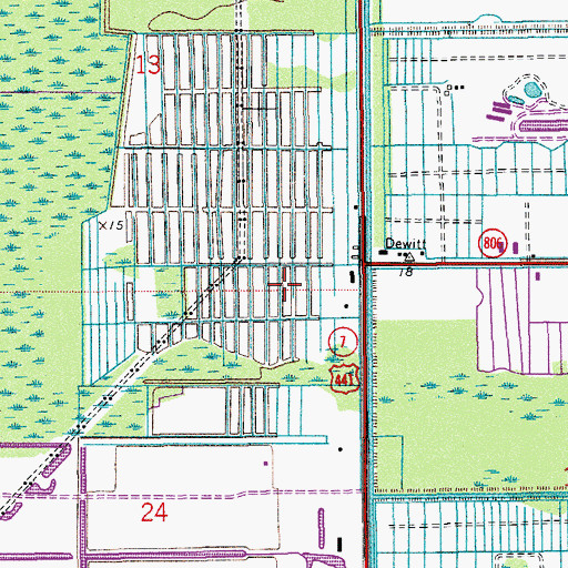 Topographic Map of West Delray Beach Post Office, FL