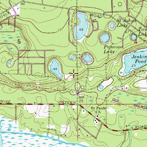 Topographic Map of Christ Wesleyan Church, FL