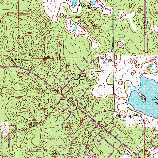 Topographic Map of Deltona Seventh Day Adventist Church, FL