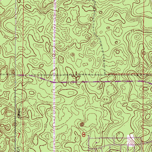 Topographic Map of Kingdom Hall of Jehovahs Witnesses, FL