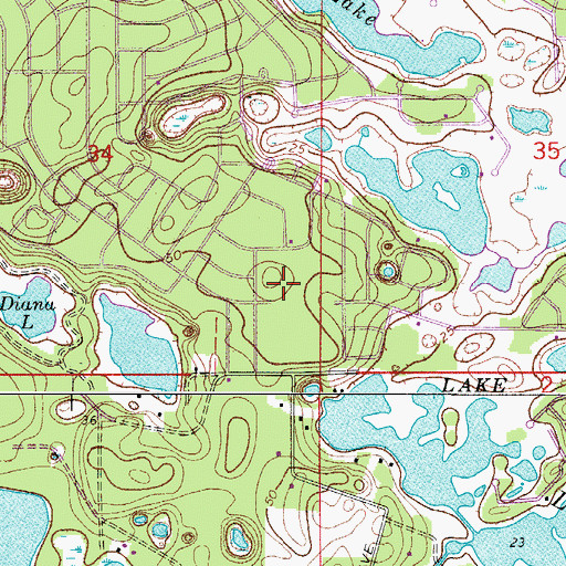 Topographic Map of Lord of Life Lutheran Church, FL