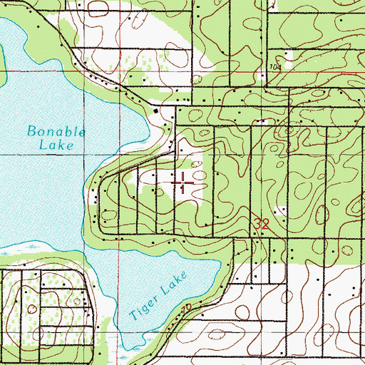 Topographic Map of Marion County Public Library System Herman B Oberman Public Library, FL