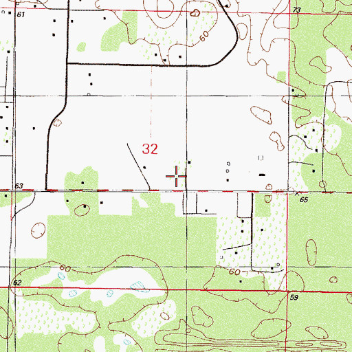 Topographic Map of First Christian Church, FL