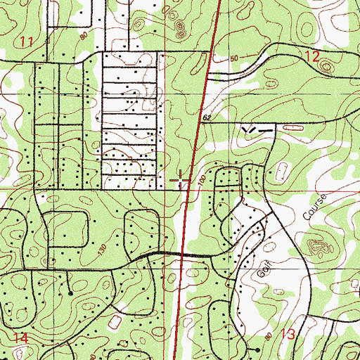Topographic Map of Seventh Day Adventist Church of Dunnellon, FL