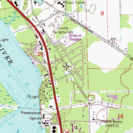 Topographic Map of Azalea Mobile Home Park North, FL