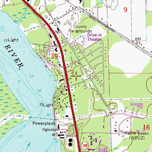 Topographic Map of Azalea Mobile Home Park South, FL